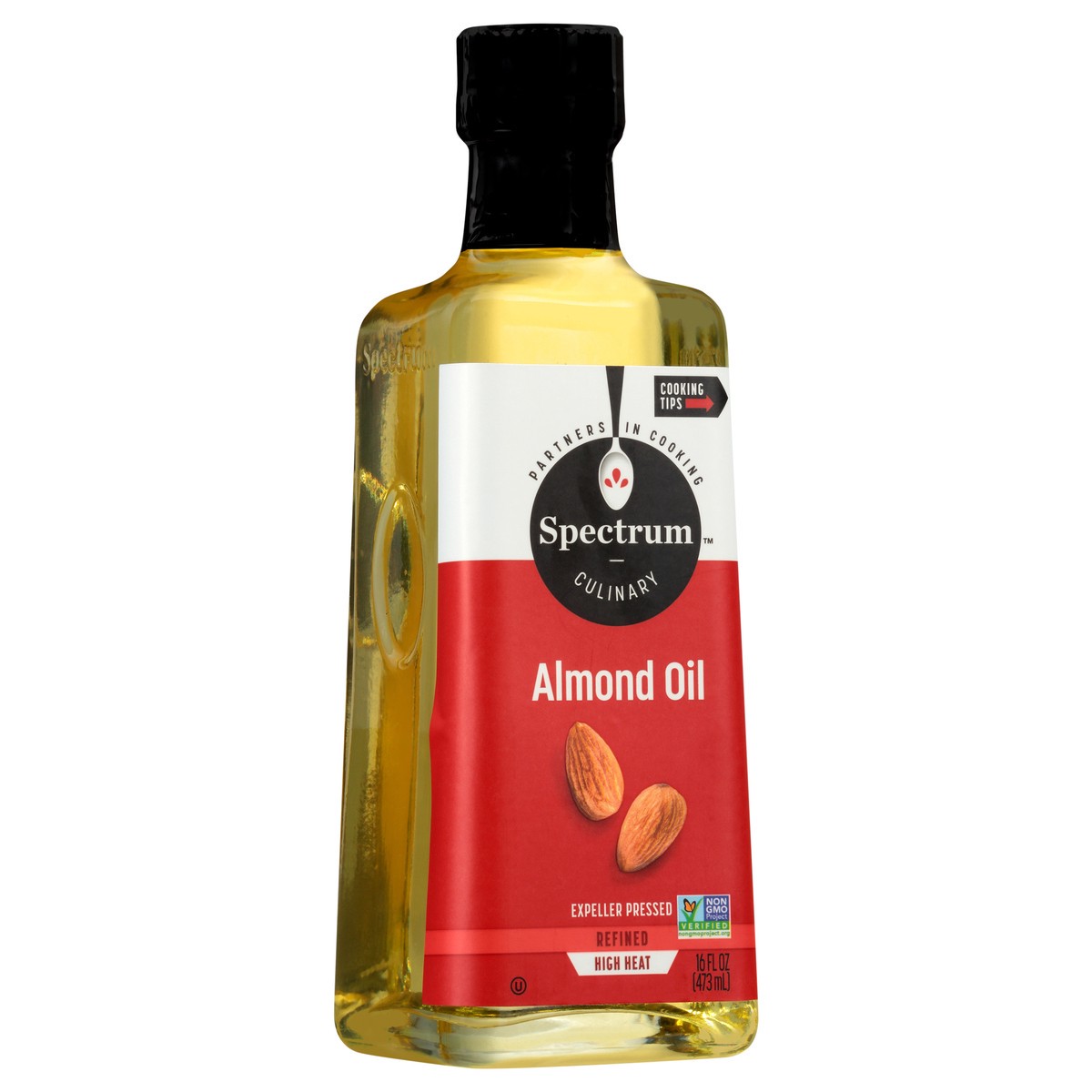 slide 4 of 9, Spectrum Culinary Almond Oil 16 fl. oz. Bottle, 16 fl oz