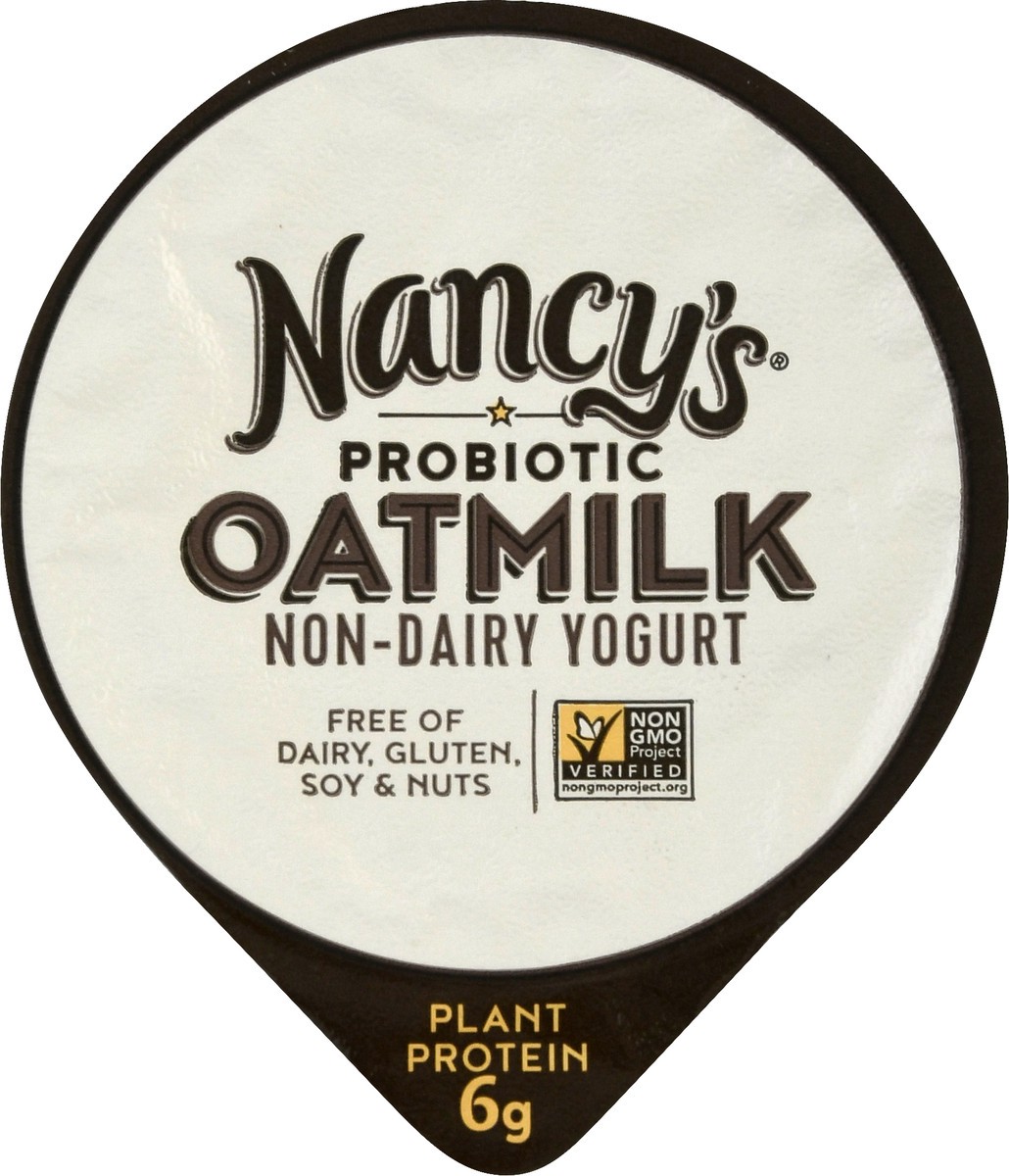 slide 2 of 13, Nancy's Probiotic Oatmilk Non-Dairy Blueberry Yogurt 6 oz, 6 oz