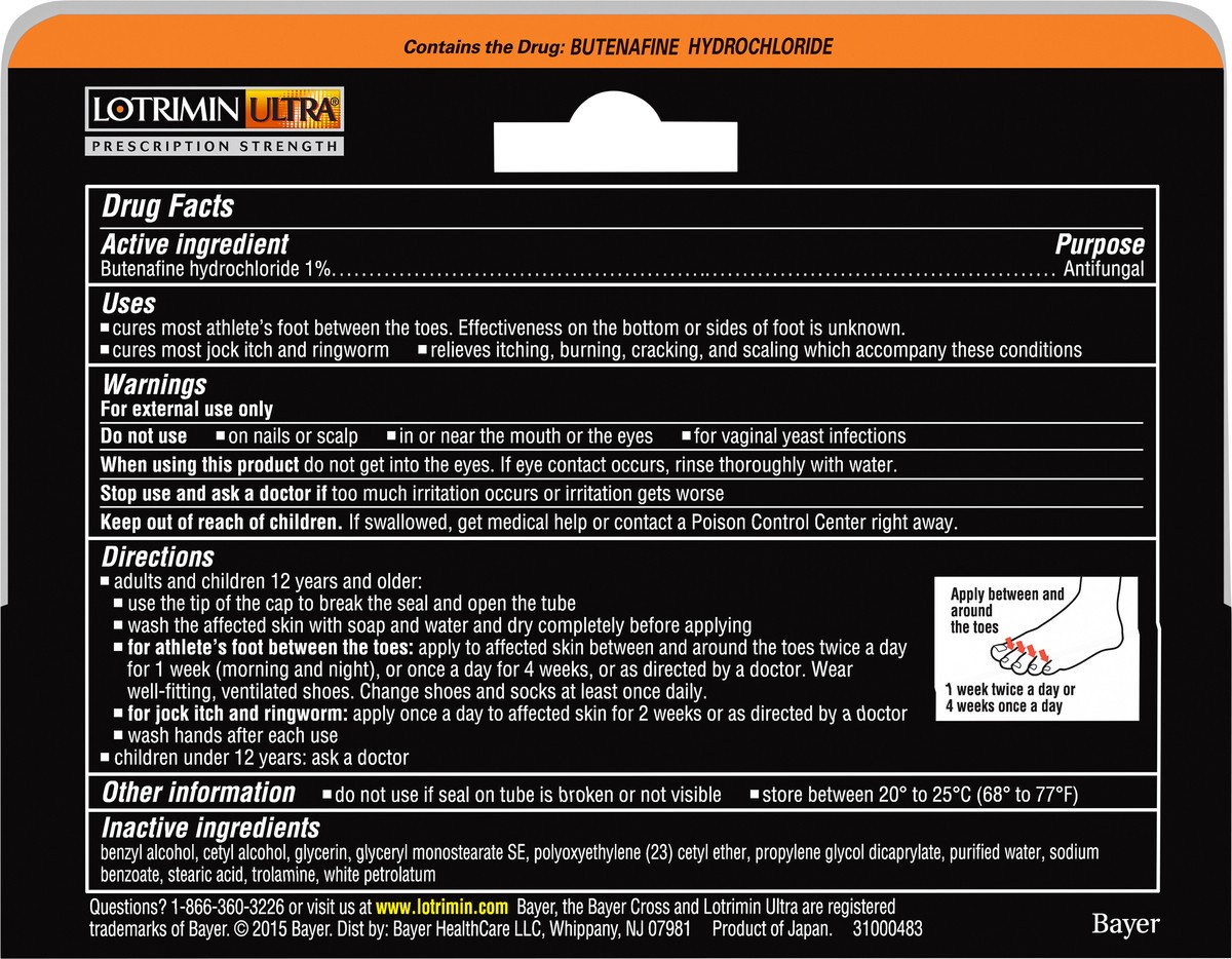 slide 4 of 6, Lotrimin Ultra Prescription Strength Antifungal 30 gr Card, 30 gal