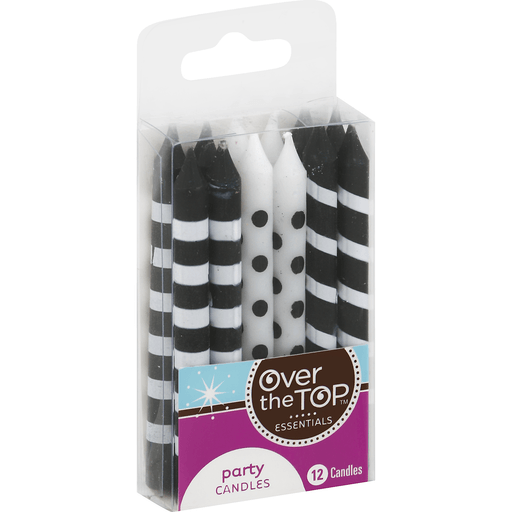 slide 2 of 2, Over The Top Candles, Party, 12 each