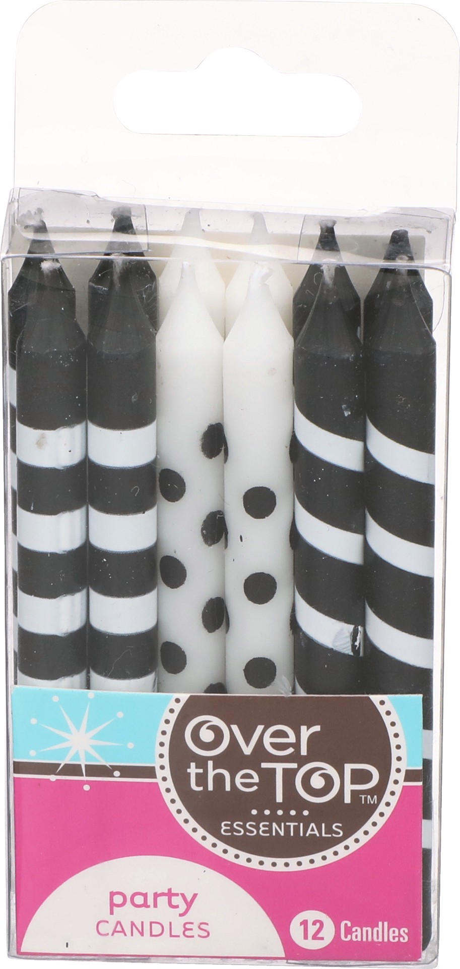 slide 1 of 2, Over The Top Candles, Party, 12 each
