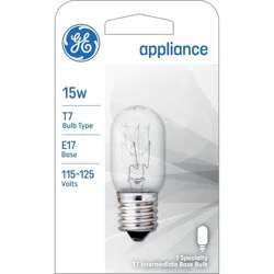 GE Household Lighting 15w T7 Appliance Incandescent Light Bulb