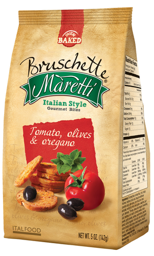 slide 1 of 1, Maretti Bruschette Chips Tomato Olive, 5 oz