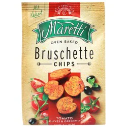 Maretti Bruschette Tomato, Olives & Oregano Chips 5 oz