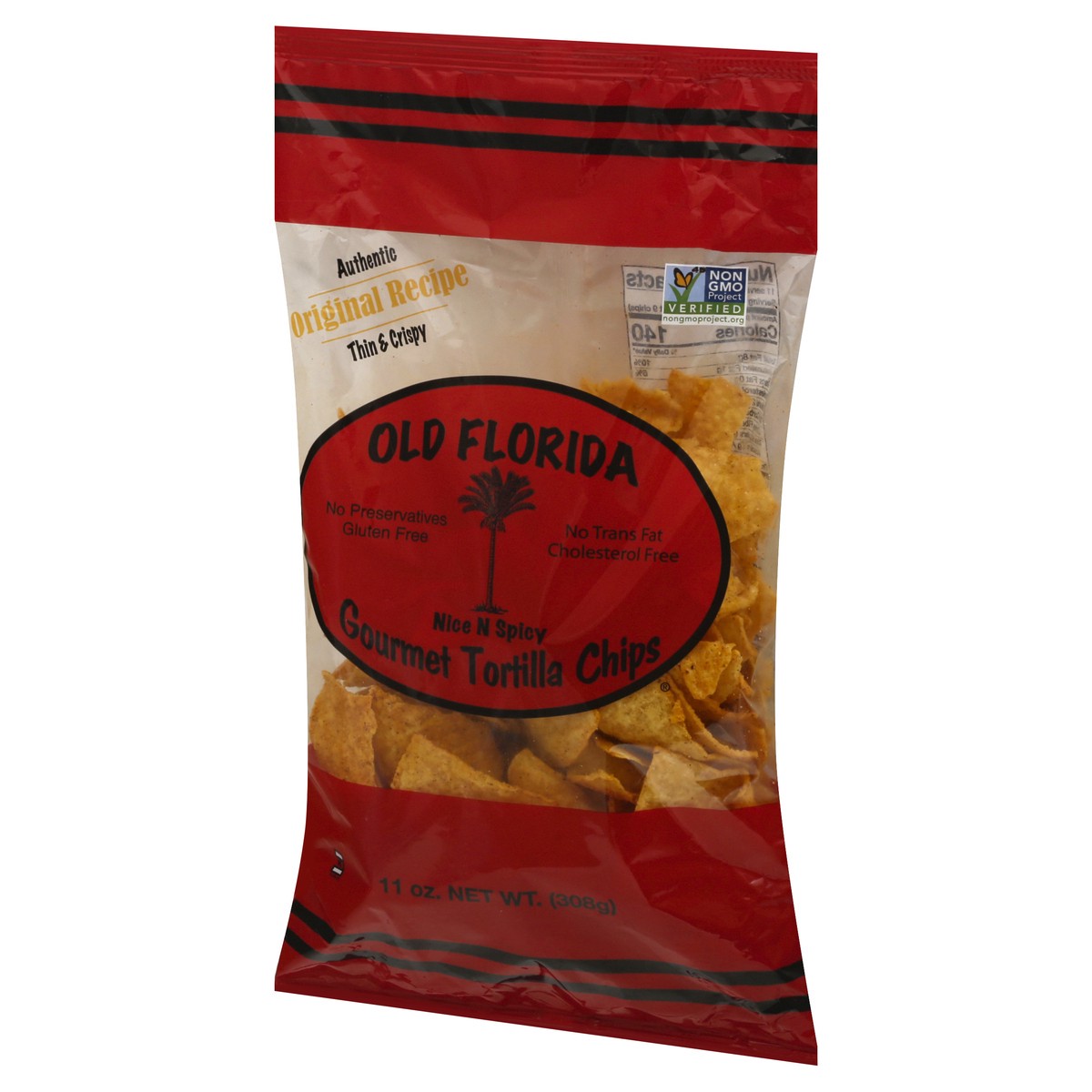 slide 6 of 9, Old Florida Gourmet Products Spicy Tortilla Chips, 12 oz