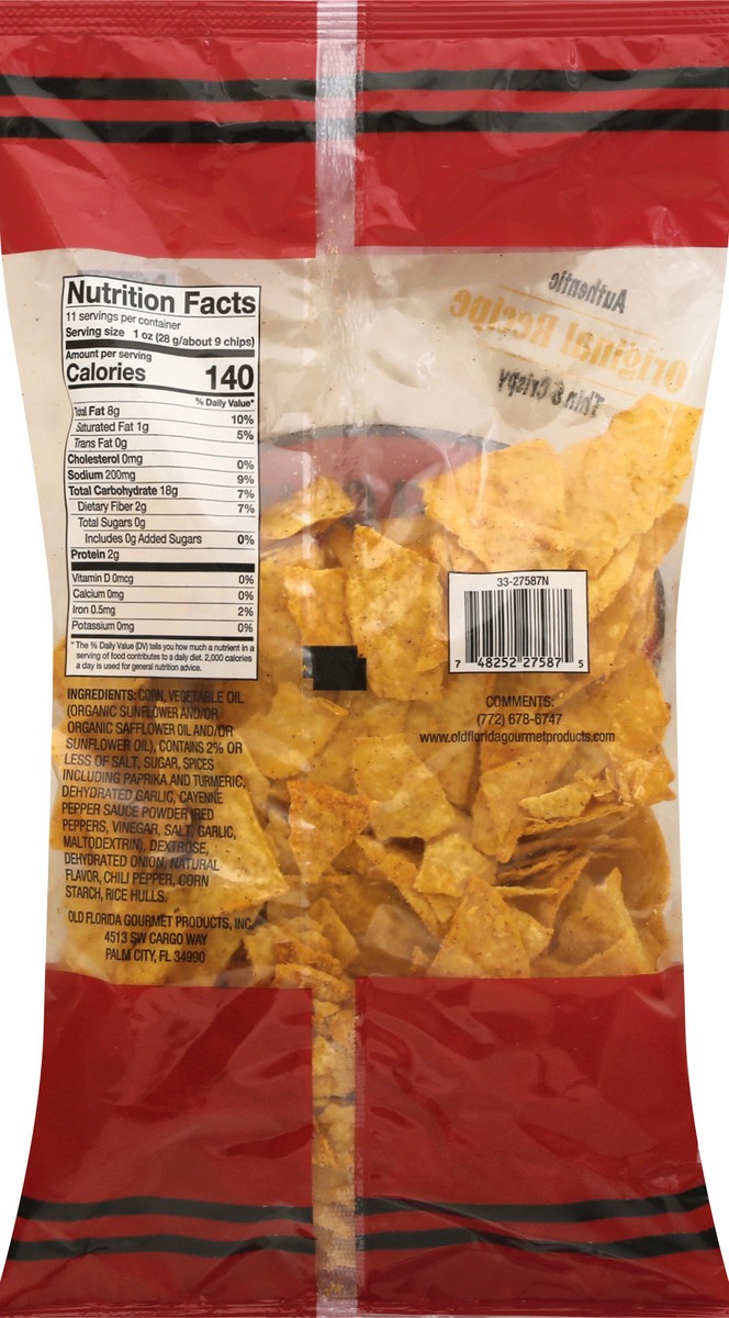 slide 7 of 9, Old Florida Gourmet Products Spicy Tortilla Chips, 12 oz