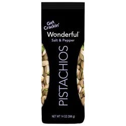Wonderful Pistachios, In Shell Salt & Pepper Flavored Nuts, 14 Ounce Bag