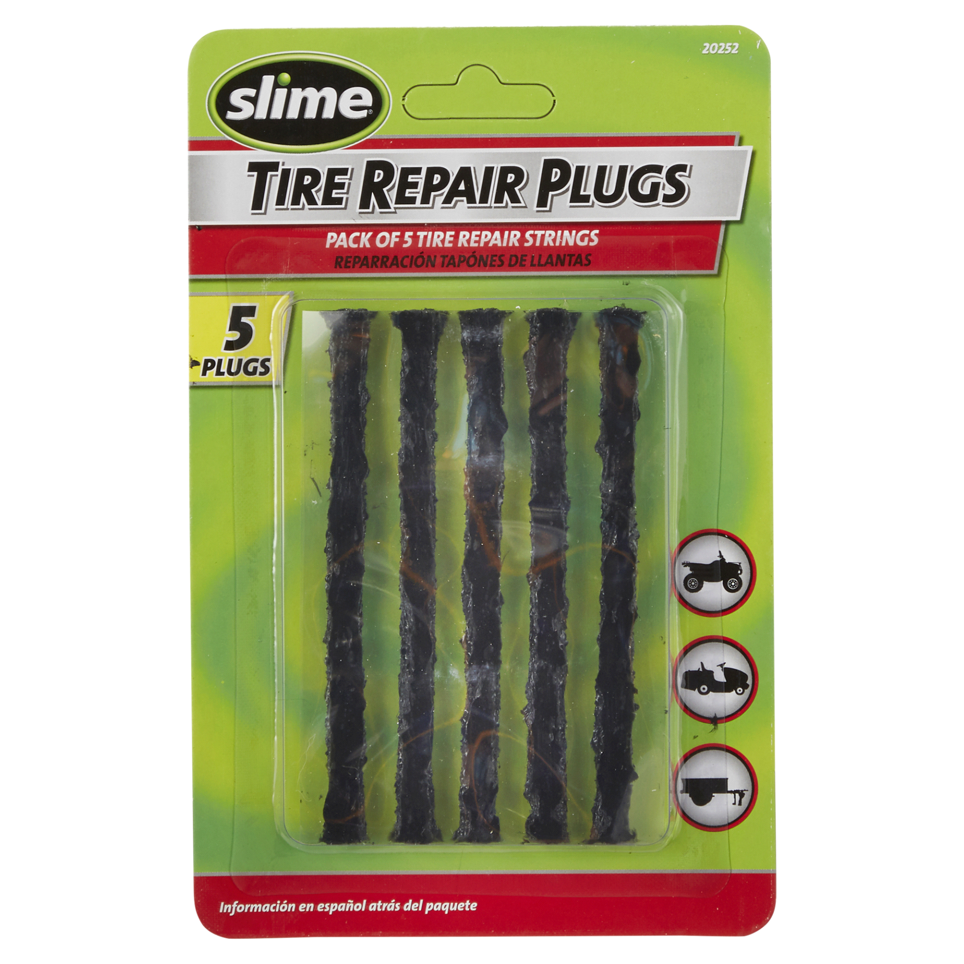 slide 1 of 1, Slime Tire Repair Plugs , 5 ct