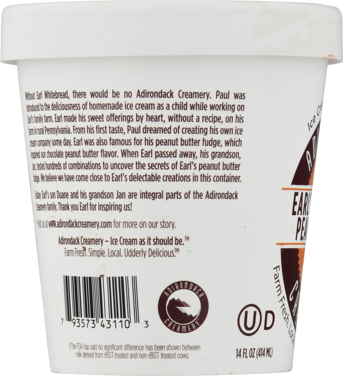 slide 7 of 9, Adirondack Creamery French Earl''s Chocolate Peanut Butter Ice Cream 14 fl oz, 14 fl oz