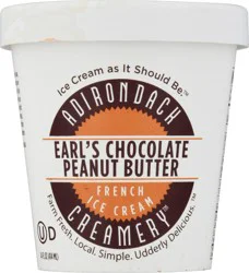 Adirondack Creamery French Earl’s Chocolate Peanut Butter Ice Cream 14 fl oz