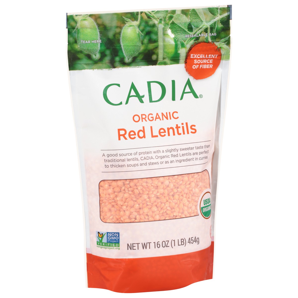 slide 3 of 14, Cadia Organic Red Lentils 16 oz, 16 oz
