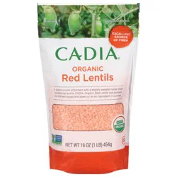 Cadia Organic Red Lentils 16 oz