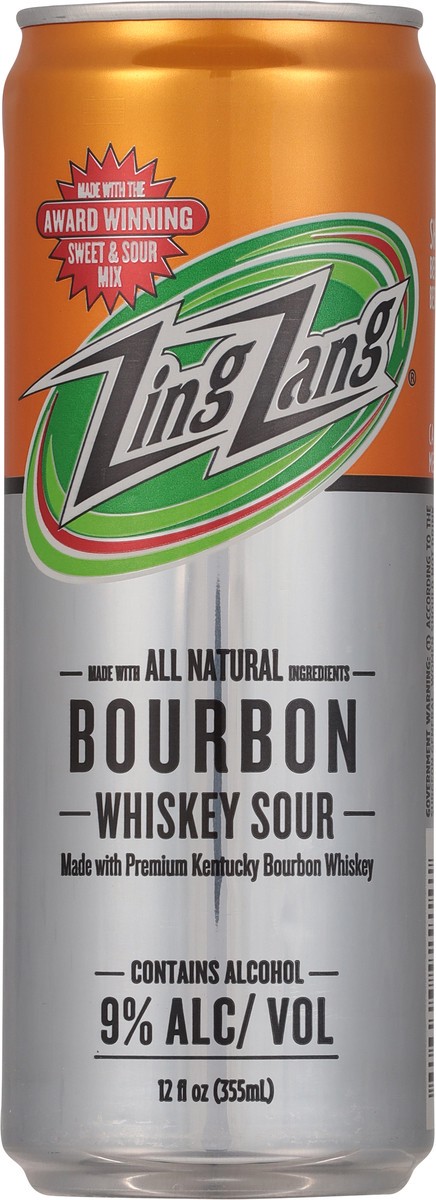 slide 7 of 9, Zing Zang Bourbon Whiskey Sour 12 fl oz, 12 fl oz