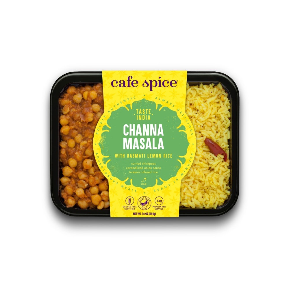 slide 1 of 1, Café Spice Channa Masala with Lemon Rice, 16 oz