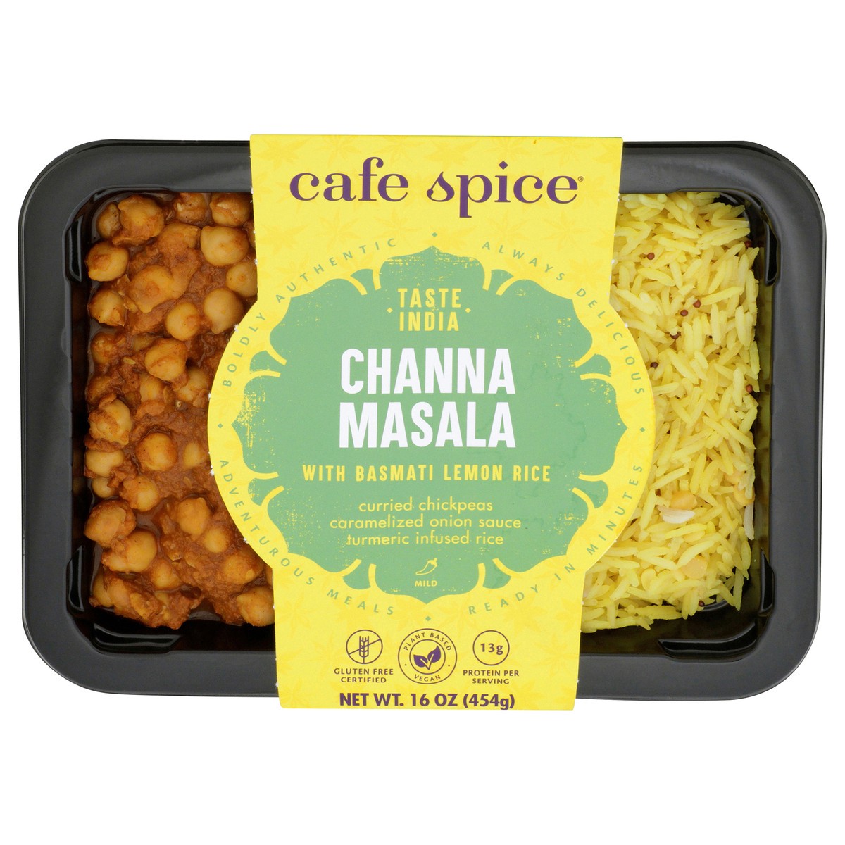 slide 1 of 7, Café Spice Channa Masala with Lemon Rice, 16 oz