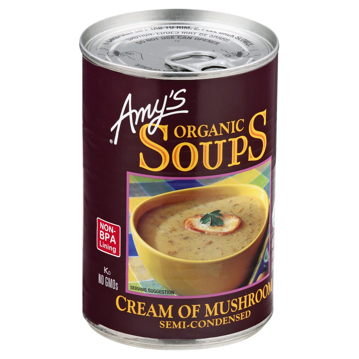 slide 7 of 9, Amy's Kitchen Cream of Mushroom Soup, 14 oz