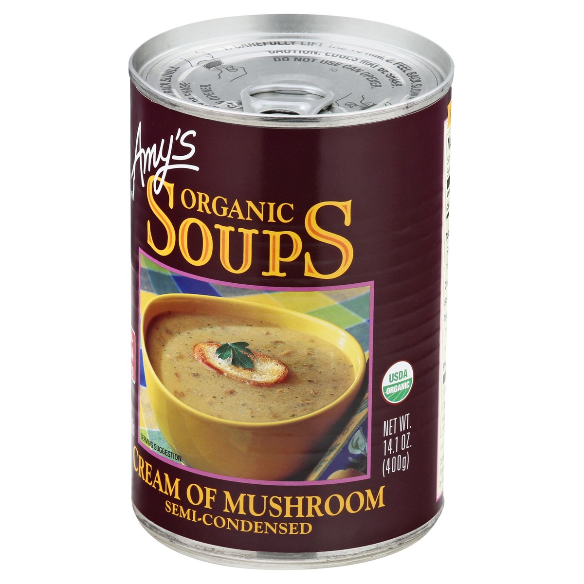 slide 5 of 9, Amy's Kitchen Cream of Mushroom Soup, 14 oz