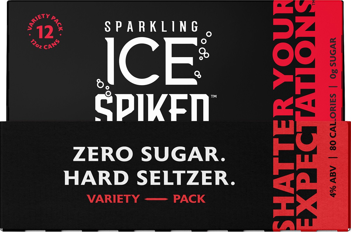 slide 3 of 11, Sparkling Ice Spiked Variety 2/12pk/12oz Case, 288 fl oz