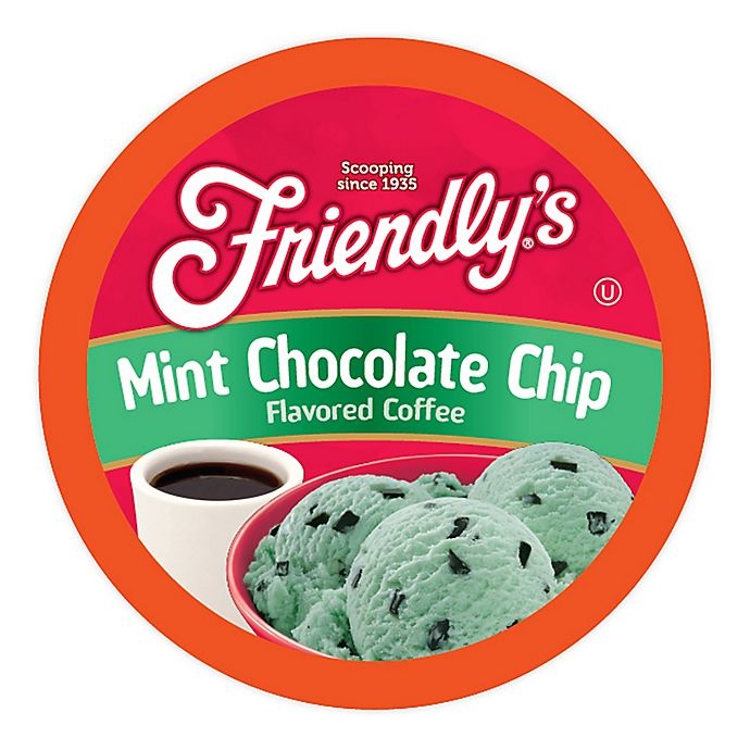 slide 1 of 3, Friendly's Mint Chocolate Chip Coffee Pods for Single Serve Coffee Makers, 18 ct
