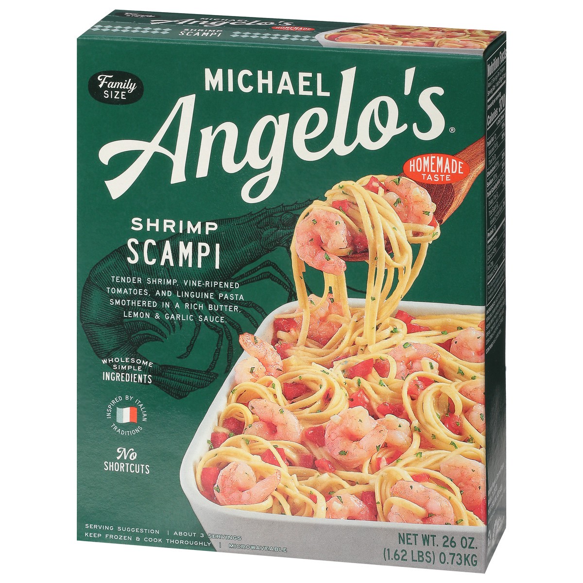 slide 12 of 13, Michael Angelo's Shrimp Scampi Family Size 26 oz, 26 oz