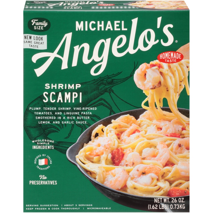 slide 1 of 1, Michael Angelo's Shrimp Scampi Family Size 26 oz, 