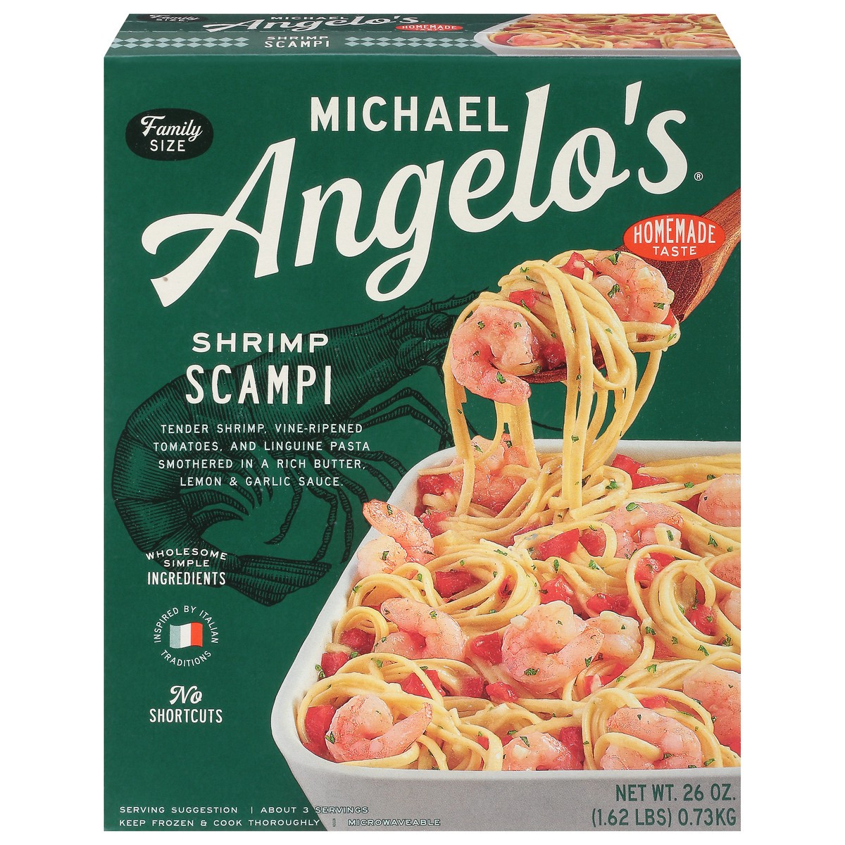 slide 4 of 13, Michael Angelo's Shrimp Scampi Family Size 26 oz, 26 oz