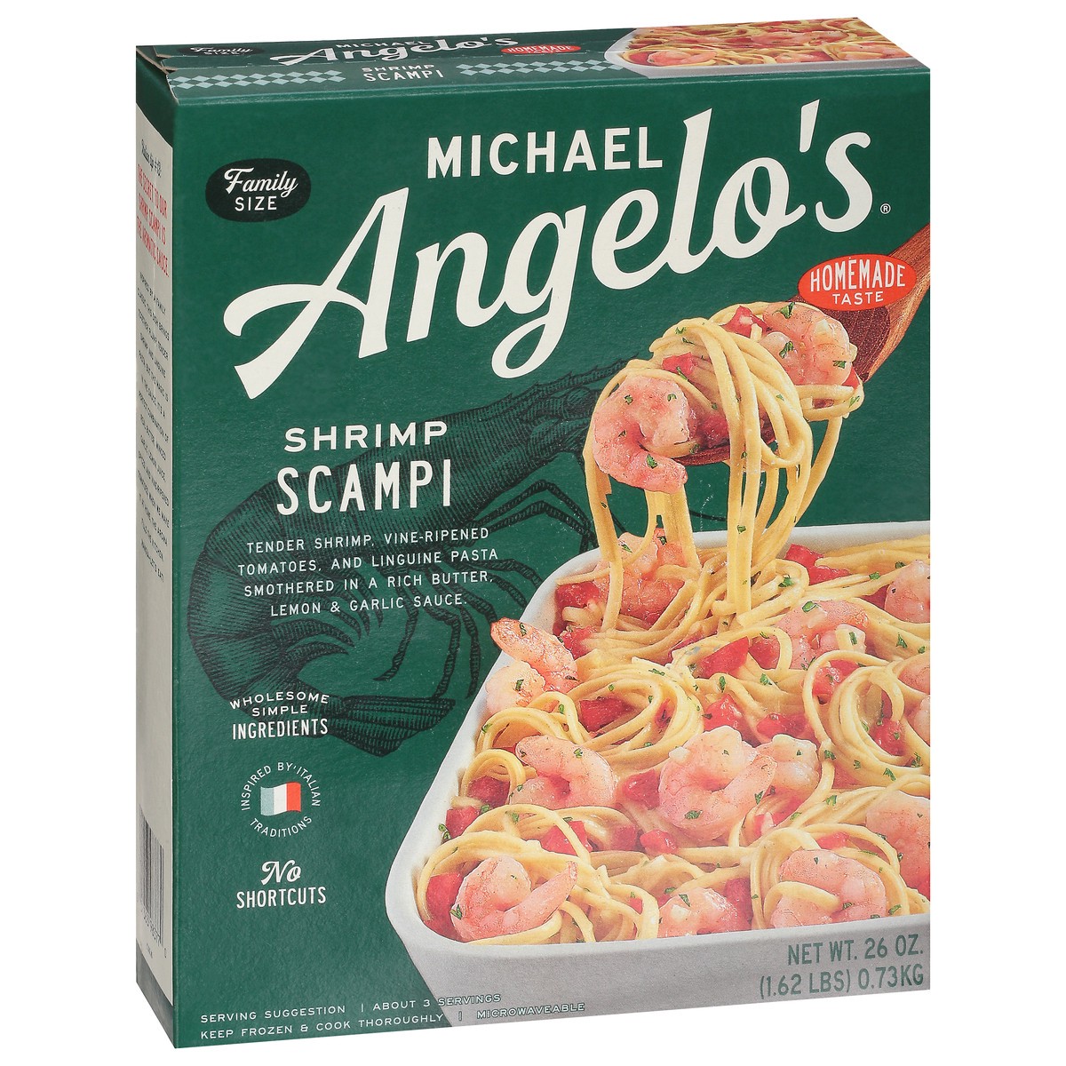 slide 6 of 13, Michael Angelo's Shrimp Scampi Family Size 26 oz, 26 oz