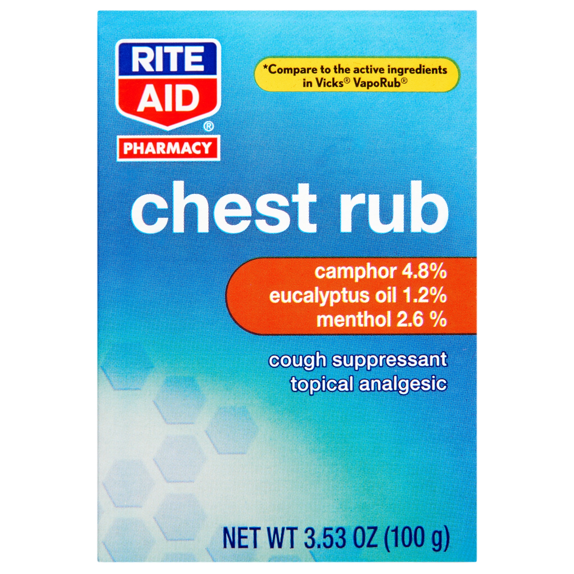 slide 1 of 1, Rite Aid Medicated Chest Rub, 3.53 oz