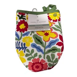 Room & Retreat Seasonal Bright Meadow Printed Mini Mitts, 2 Pack, 5 In X 7 In