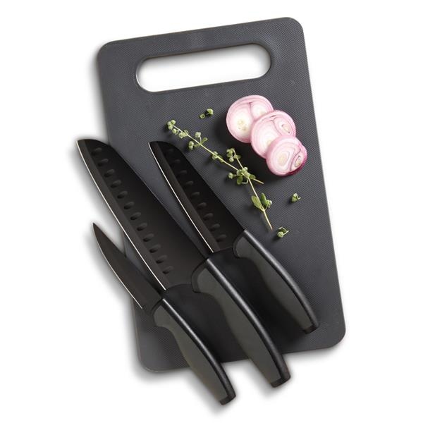 slide 1 of 1, Oster Slice Craft Cutlery & Cutting Board Set, 1 ct
