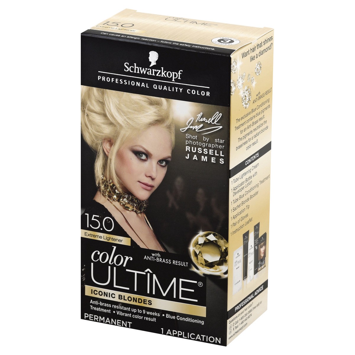 slide 5 of 10, Schwarzkopf Permanent Hair Color 1 ea, 8.4 oz