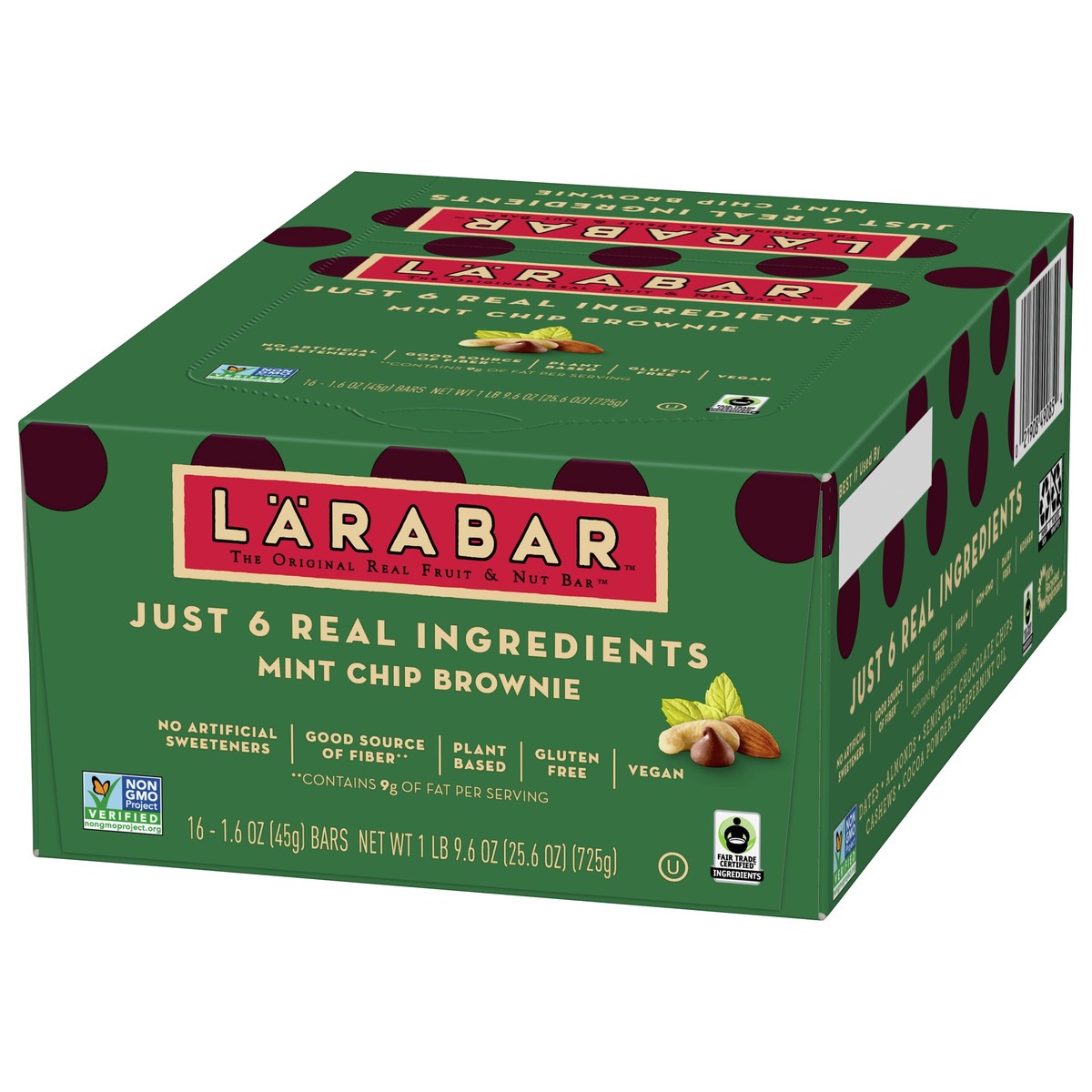 slide 5 of 12, LÄRABAR 16 Pack Mint Chip Brownie Fruit & Nut Bar 16 ea, 16 ct