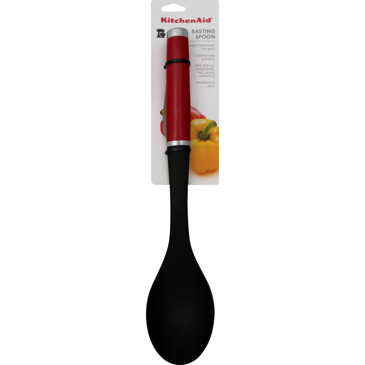 slide 3 of 6, KitchenAid Red Nylon Basting Spoon, 1 ct