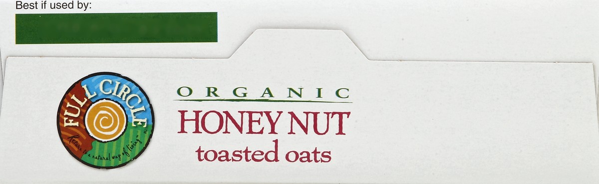 slide 3 of 6, Full Circle Organic Honey Nut Toasted Oats Cereal, 14 oz