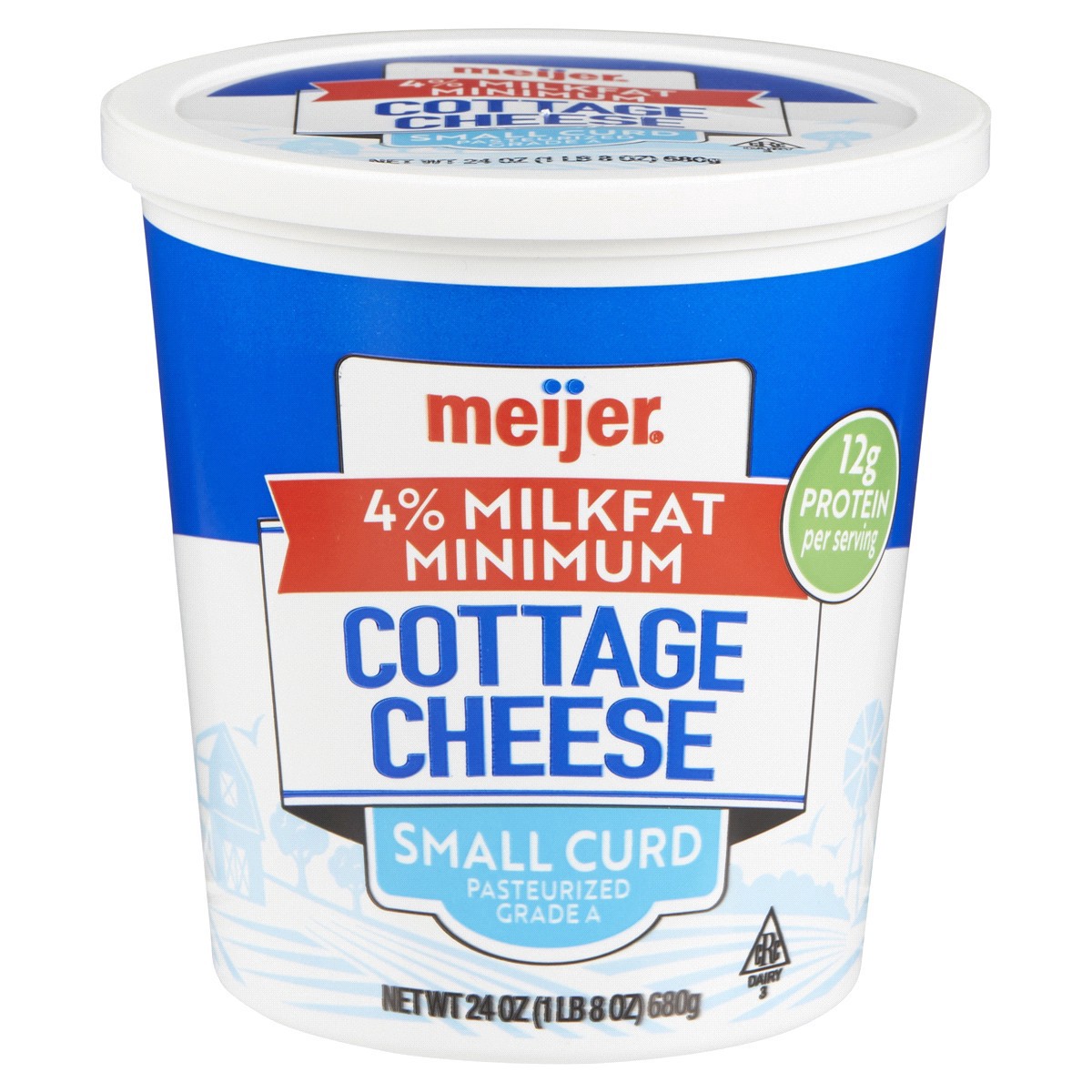 slide 1 of 5, Meijer Small Curd Cottage Cheese, 24 oz