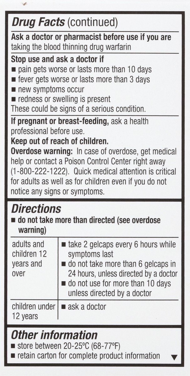 slide 10 of 10, TopCare Extra Strength Pain Relief Acetaminophen 500Mg Rapid Release Gel Caps, 50 ct