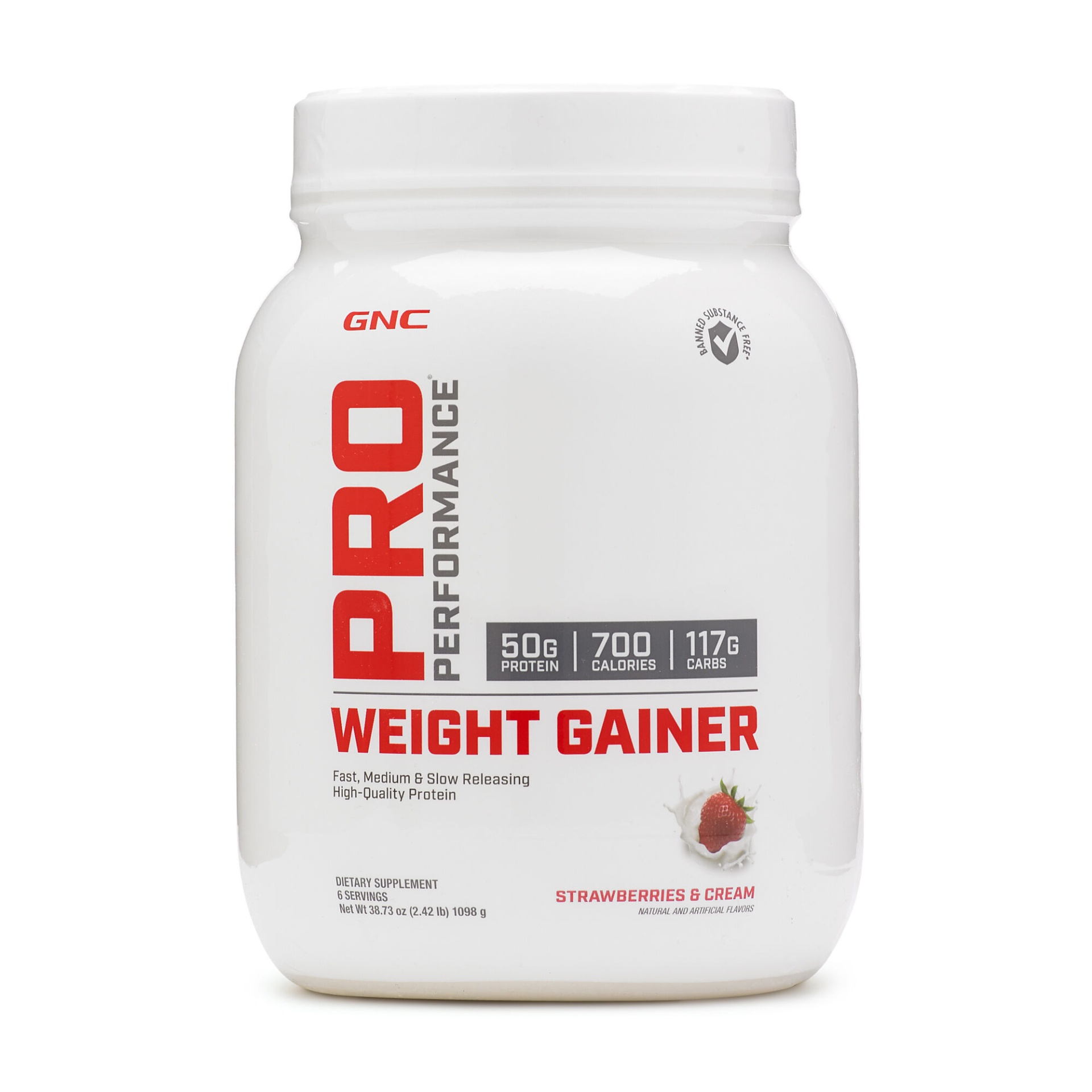 slide 1 of 1, GNC Pro Performance Weight Gainer - Strawberries and Cream, 1 ct