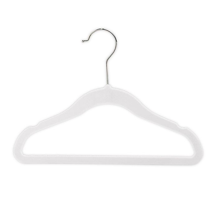 slide 1 of 1, ORG Kids Flocked Hangers - Dove Grey, 14 ct