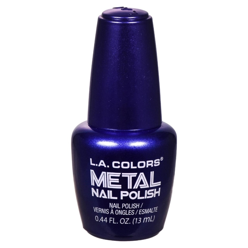 slide 1 of 1, LA Colors L.A. Colors Metal Purple Nail Polish., 0.44 fl oz