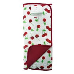Room & Retreat Seasonal Cherries Printed Dish Drying Mats, 2 Pack, 15 In X 20 In