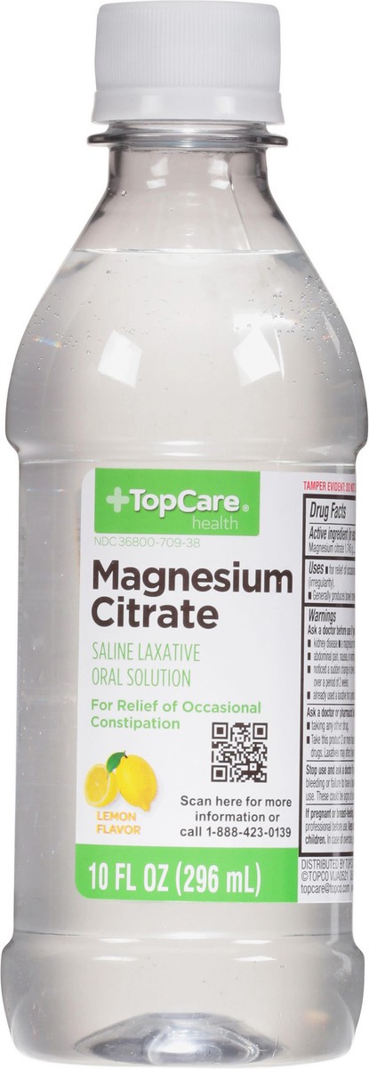 slide 1 of 9, TopCare Health Lemon Flavor Magnesium Citrate 10 fl oz, 10 fl oz
