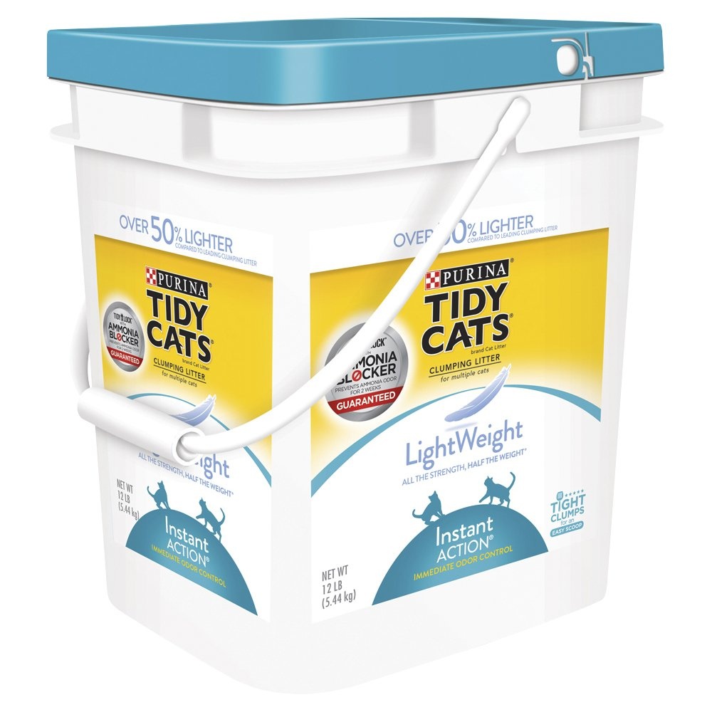 slide 1 of 1, Purina Tidy Cats Lightweight Instant Action Clumping Litter For Multiple Cats, 12 lb