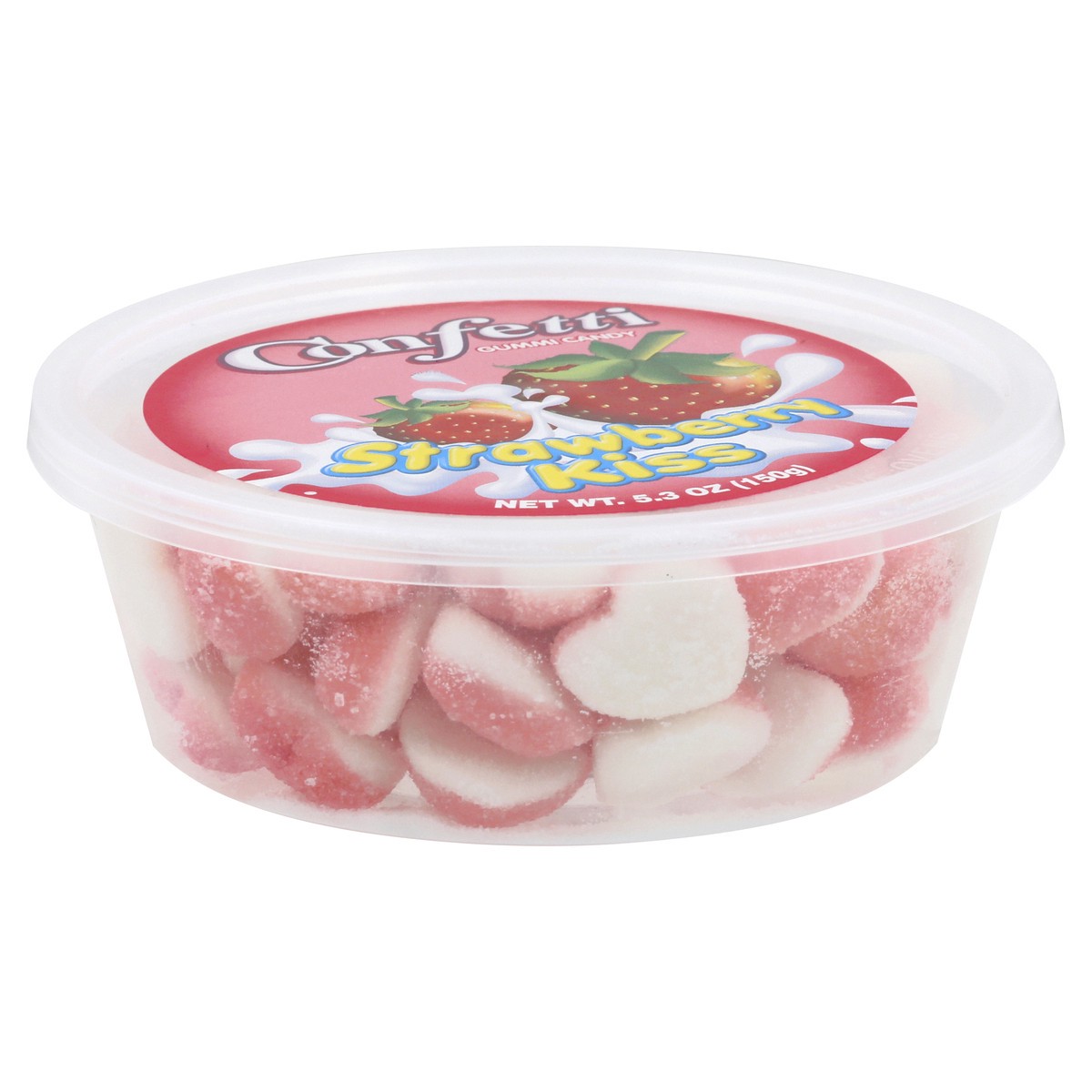 slide 7 of 11, Confetti Strawberry Kiss Gummi Candy 5.3 oz, 5.3 oz