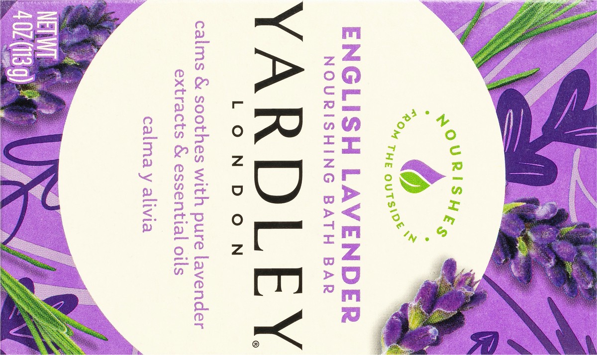 slide 3 of 13, Yardley London Naturally Moisturizing Bath Bar English Lavender, 4.25 oz