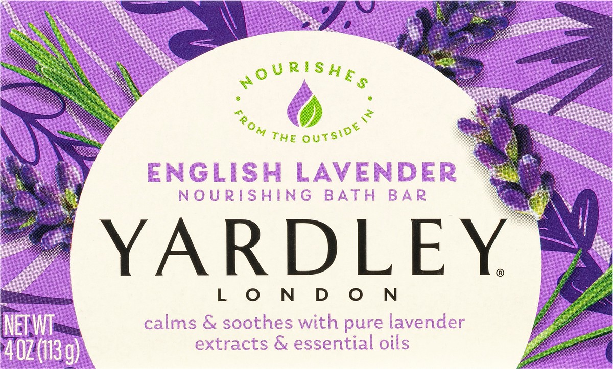 slide 4 of 13, Yardley London Naturally Moisturizing Bath Bar English Lavender, 4.25 oz