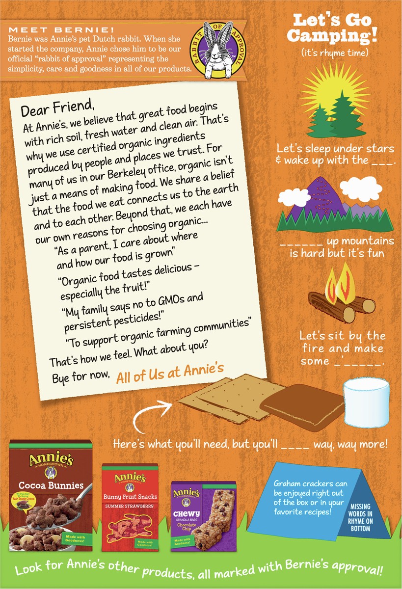 slide 13 of 13, Annie's Organic Honey Graham Crackers, Made With Whole Grain, 14.4 oz, 14.4 oz