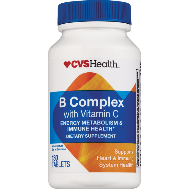 slide 1 of 1, CVS Health B Complex With C Vitamin Tablets, 130 ct