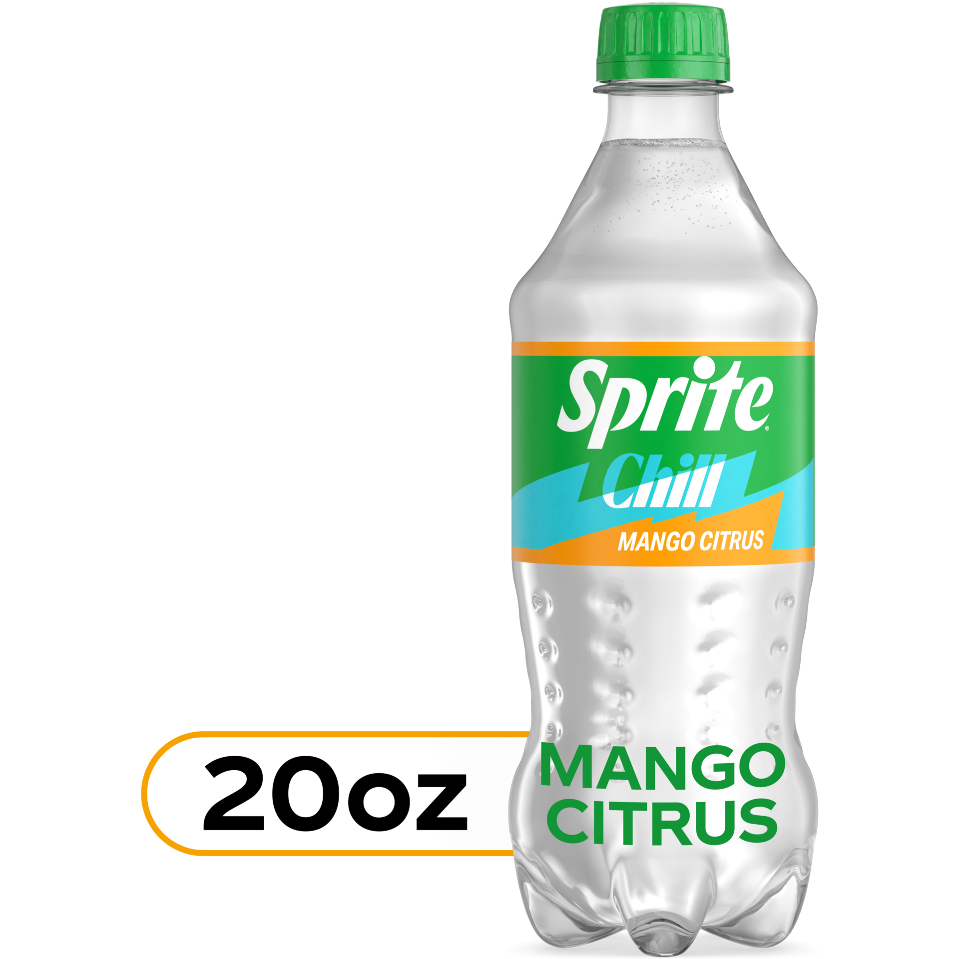 slide 1 of 5, SPRITE CHILL MANGO, 20 oz