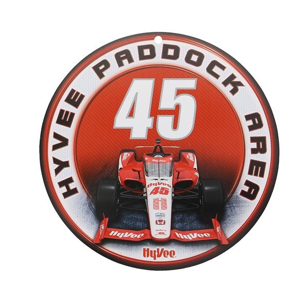 slide 1 of 1, Hy-Vee Indy Round Sign, 12 Inch, 1 ct