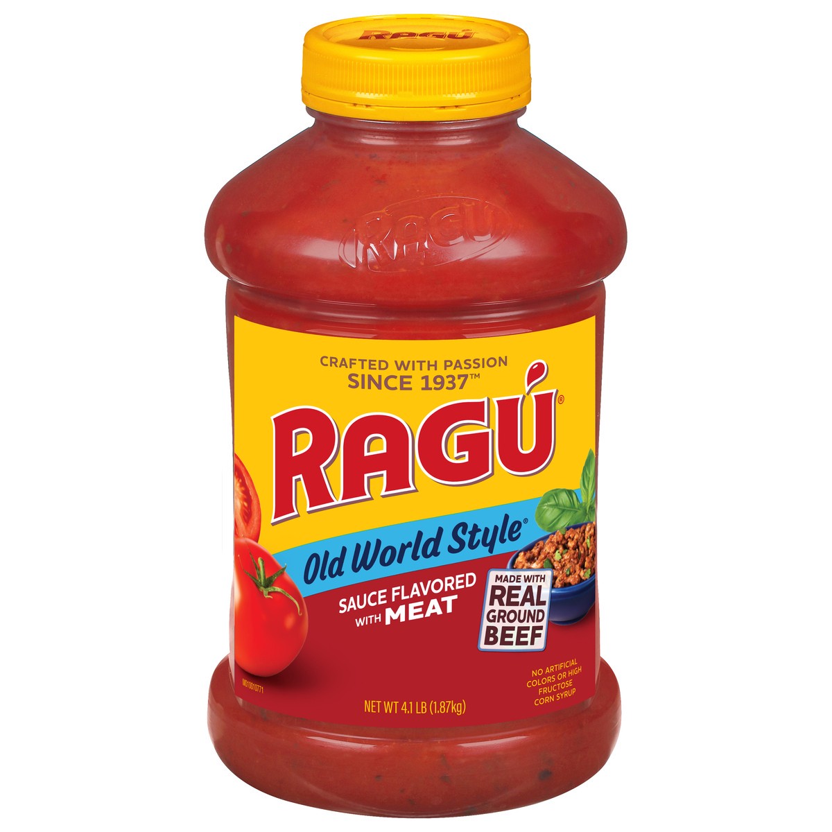 slide 3 of 13, Ragu Old World Style Flavored with Meat Sauce 4.1 lb, 4.1 lb